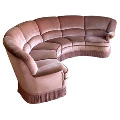 Vintage Boho Channel Tufted Sectional Sofa