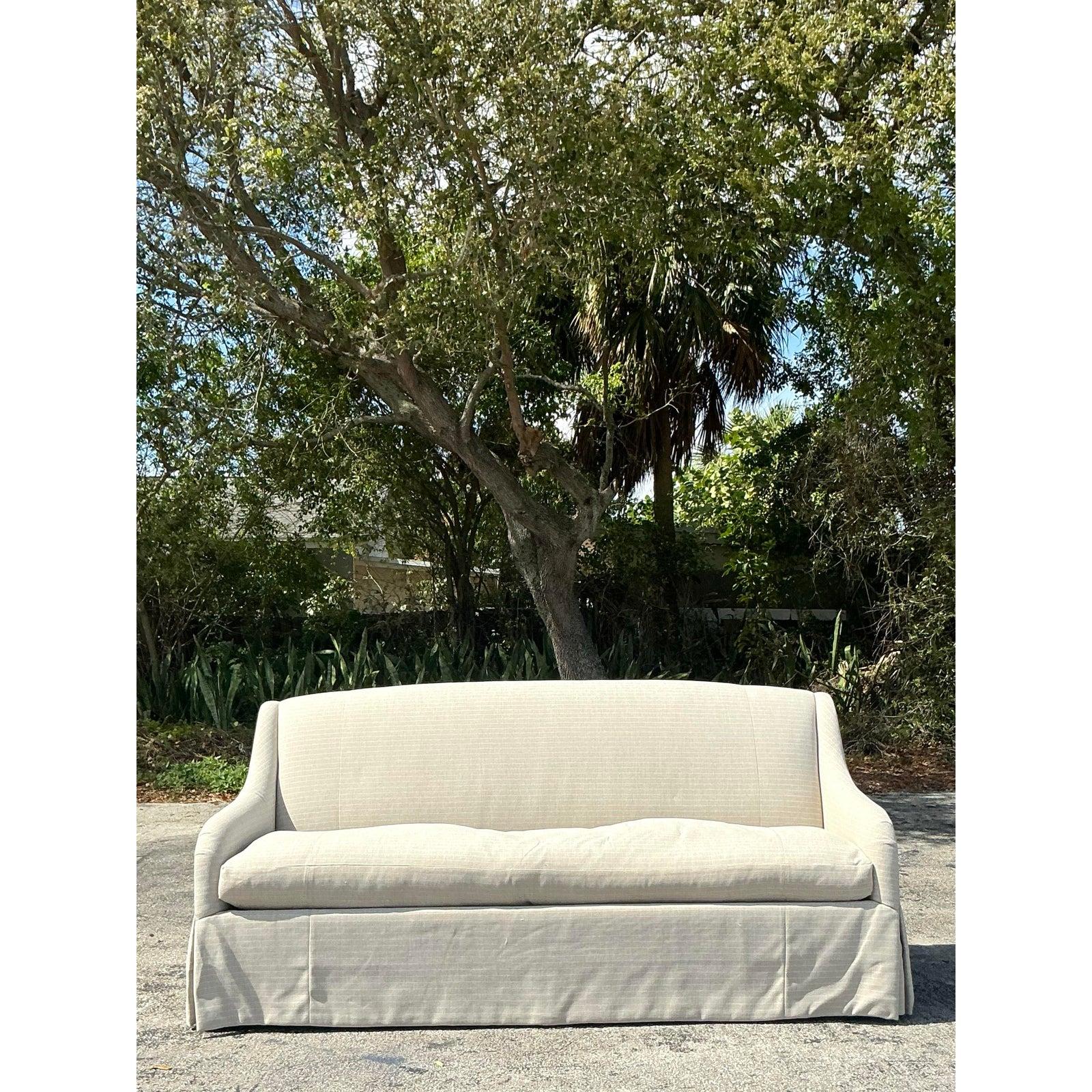 Canapé vintage Boho Charles Stewart à rayures en vente 3