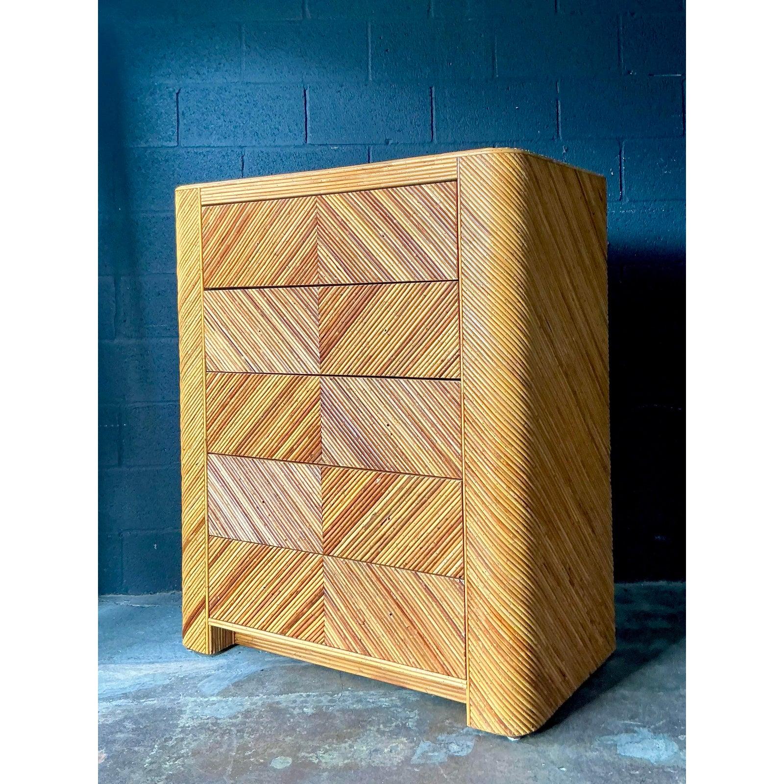 Cassettiera con matita Chevron Vintage By in vendita 3