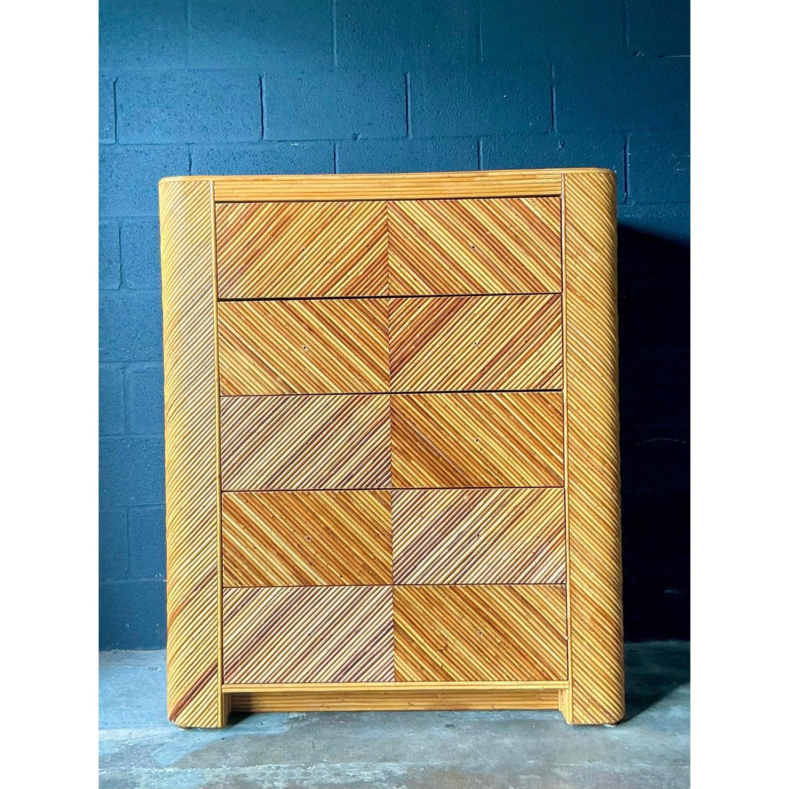 Cassettiera con matita Chevron Vintage By in vendita 4