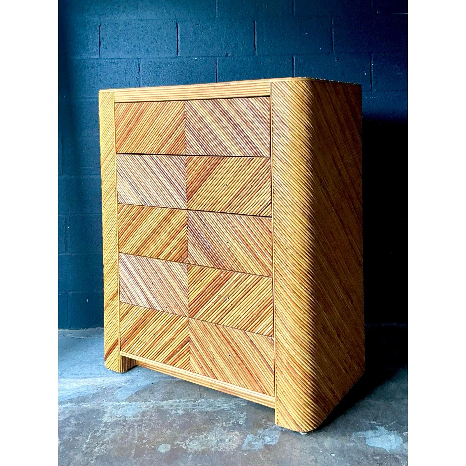 Cassettiera con matita Chevron Vintage By in vendita 5