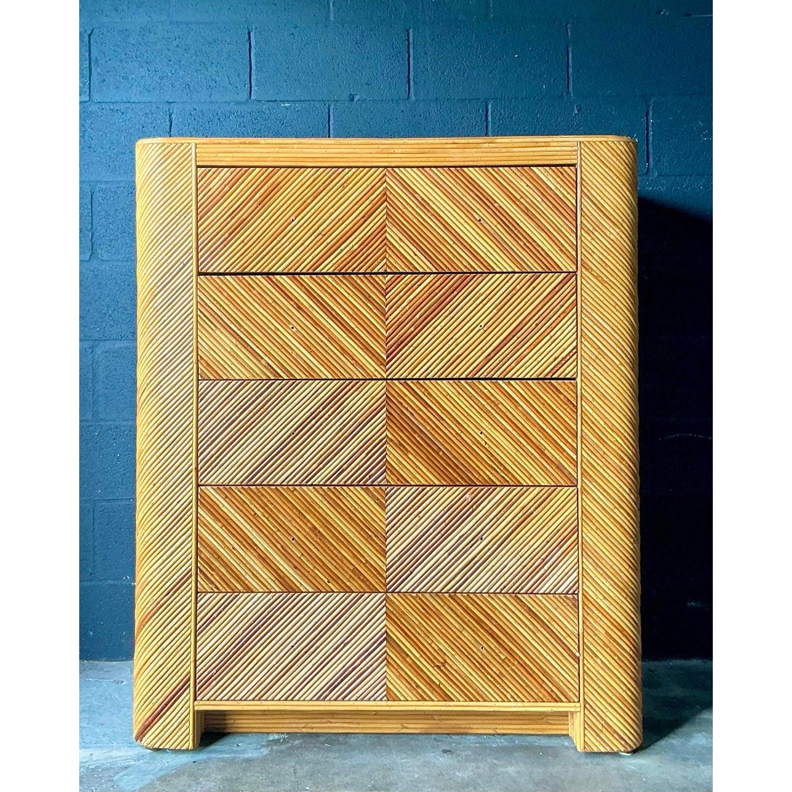 XX secolo Cassettiera con matita Chevron Vintage By in vendita