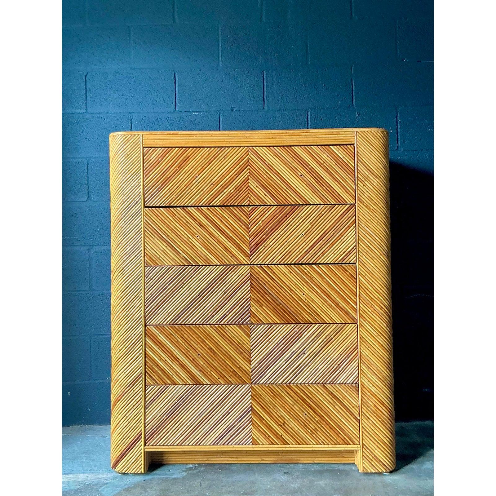 Cassettiera con matita Chevron Vintage By in vendita 2