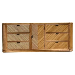 Vintage Boho Chevron Reed Dresser