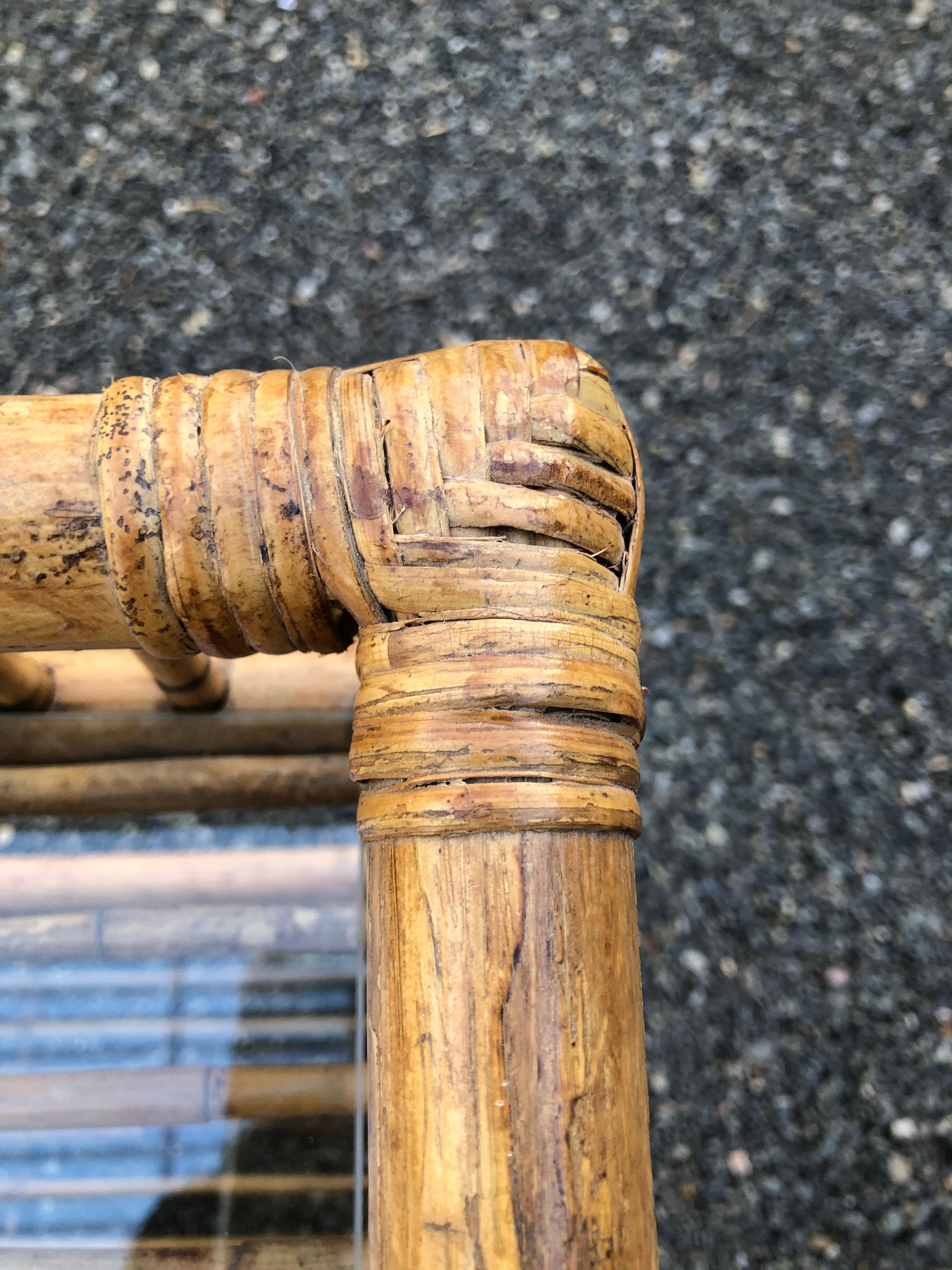 Vintage Boho Chic Bamboo Bar Cart 2