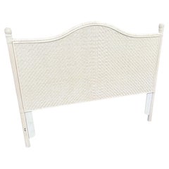 Vintage Boho Chic Wicker Queen Size Headboard