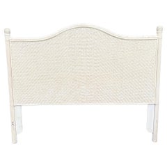 Vintage Boho Chic Wicker Queen Size Headboard