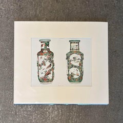 Vintage Boho Chinese Vase Print
