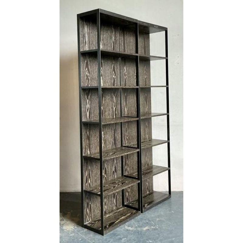 Americano Etagere vintage in stile bohémien Christiane Liagre per HolLY HUNT - Una coppia in vendita