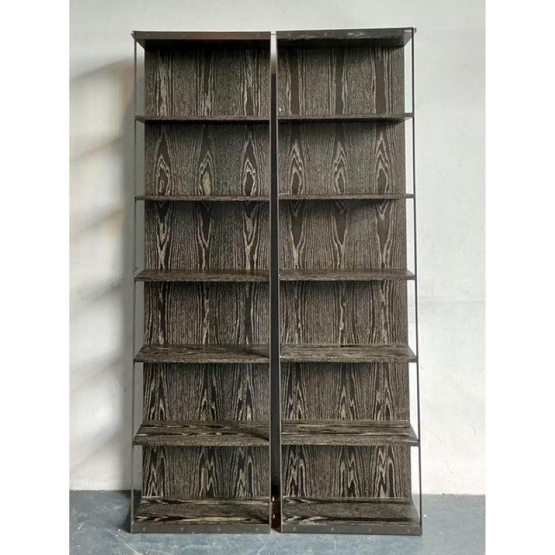 Metallo Etagere vintage in stile bohémien Christiane Liagre per HolLY HUNT - Una coppia in vendita