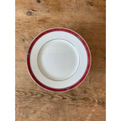 Vintage Boho Christofle "Oceana Red" Salad Plates - Set of 12