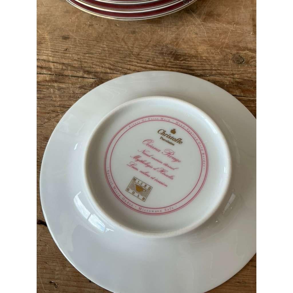 Français Assiettes à salade Vintage By Christofle 