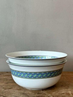 Vintage Boho Christofle "Torsada" Salad Bowls - A Pair