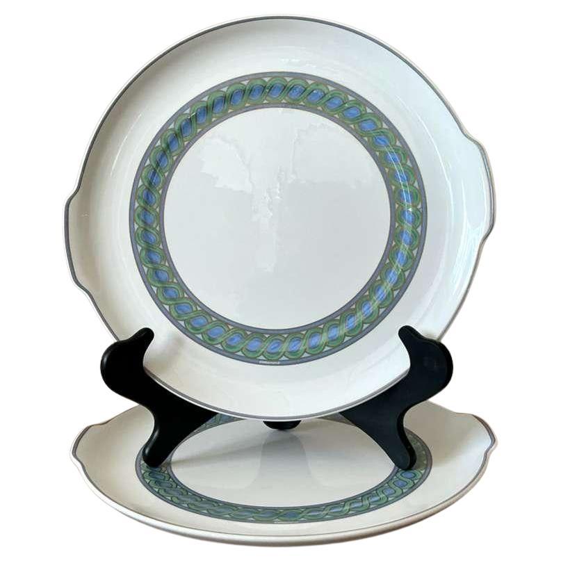 Vintage Boho Christofle "Torsada" Servierplatte - ein Paar