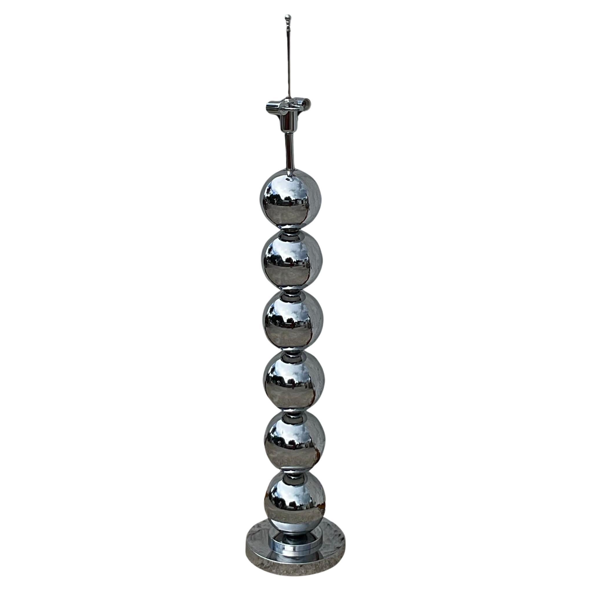Vintage Boho Chrome Floor Lamp After Kovacs