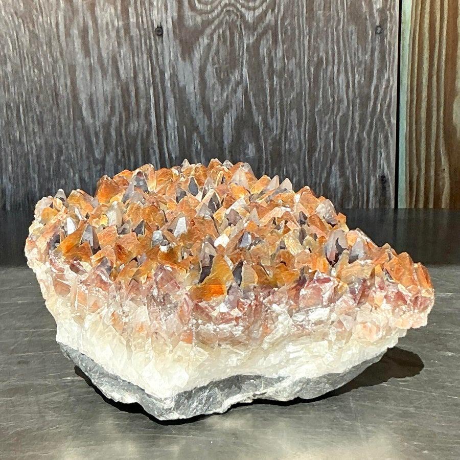 Cluster di quarzo citrino naturale vintage Boho In condizioni buone in vendita a West Palm Beach, FL
