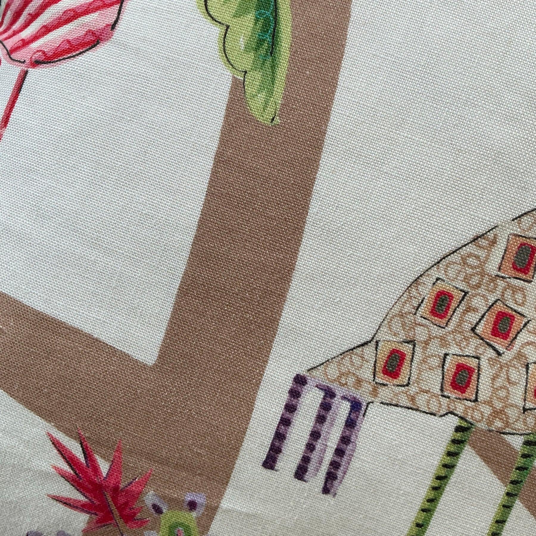 Cotton Vintage Boho Clarence House “Polly” Throw Pillow