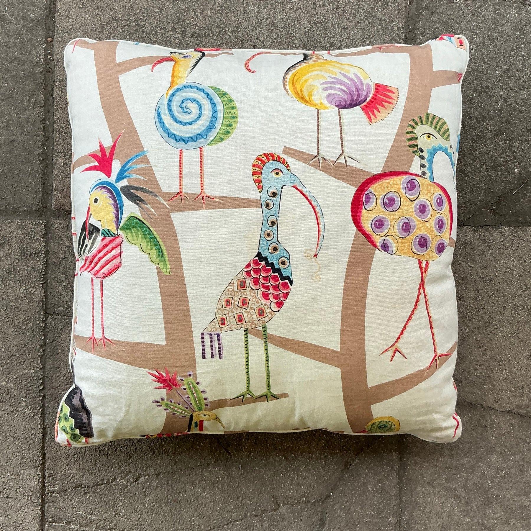 Vintage Boho Clarence House “Polly” Throw Pillow 2