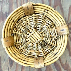 Vintage Boho Coiled Pencil Reed Vase
