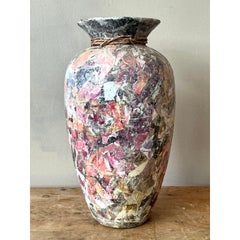 Jarrón collage boho vintage