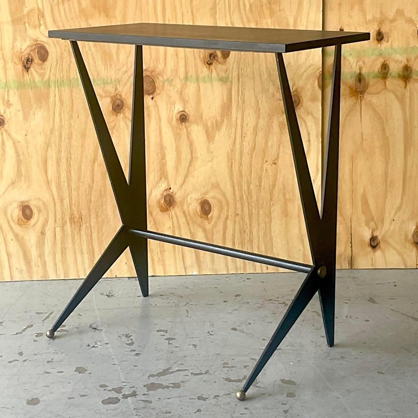 Vintage Boho Console Table After Ostuni In Good Condition In west palm beach, FL
