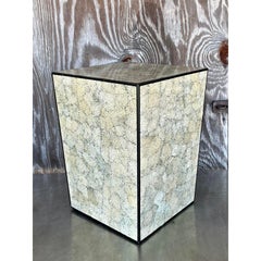 Vintage Boho Coquille D’Oeuf Eggshell Side Table