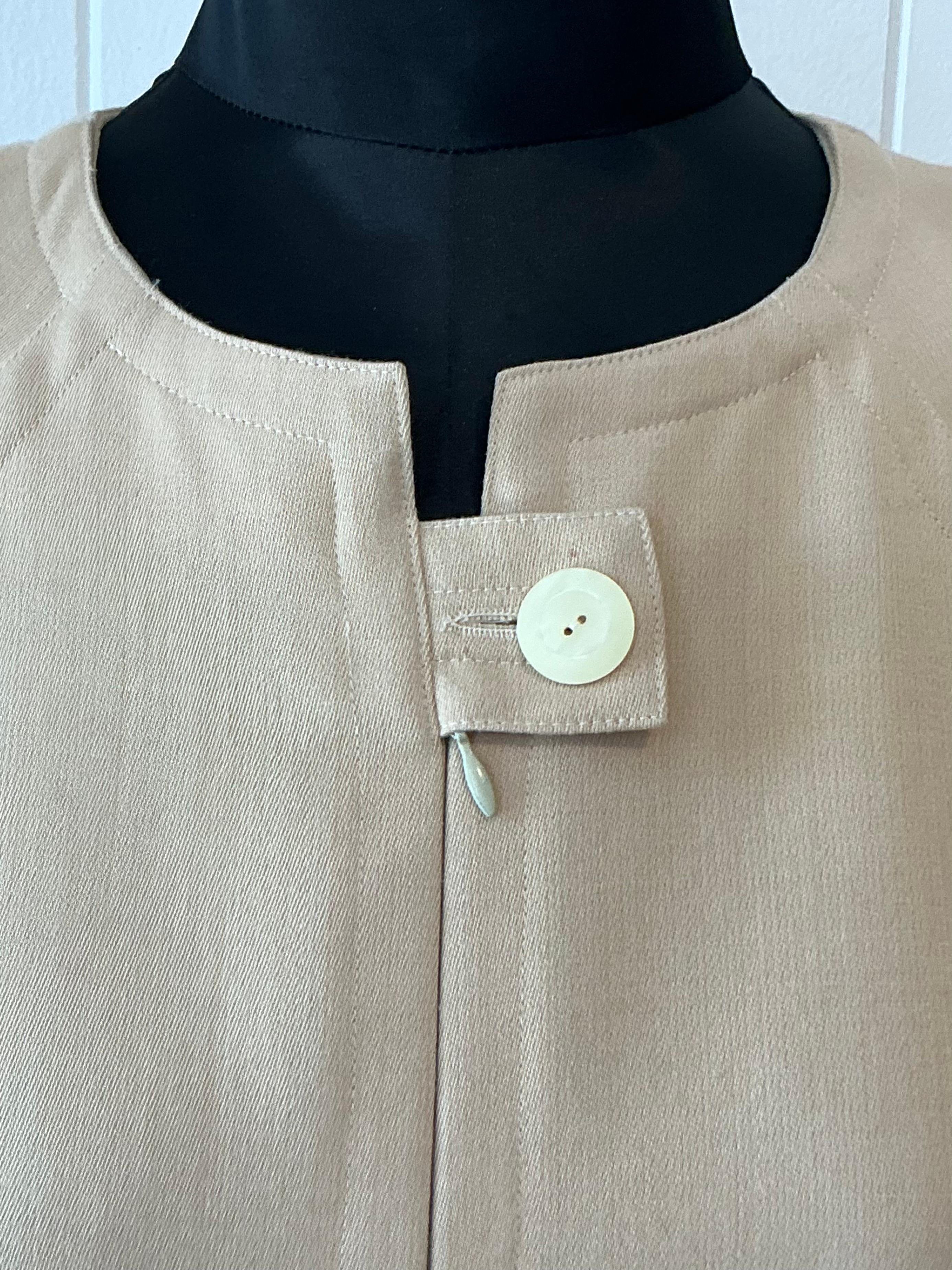 Vintage Boho Courrege Short Sleeve Dress For Sale 2