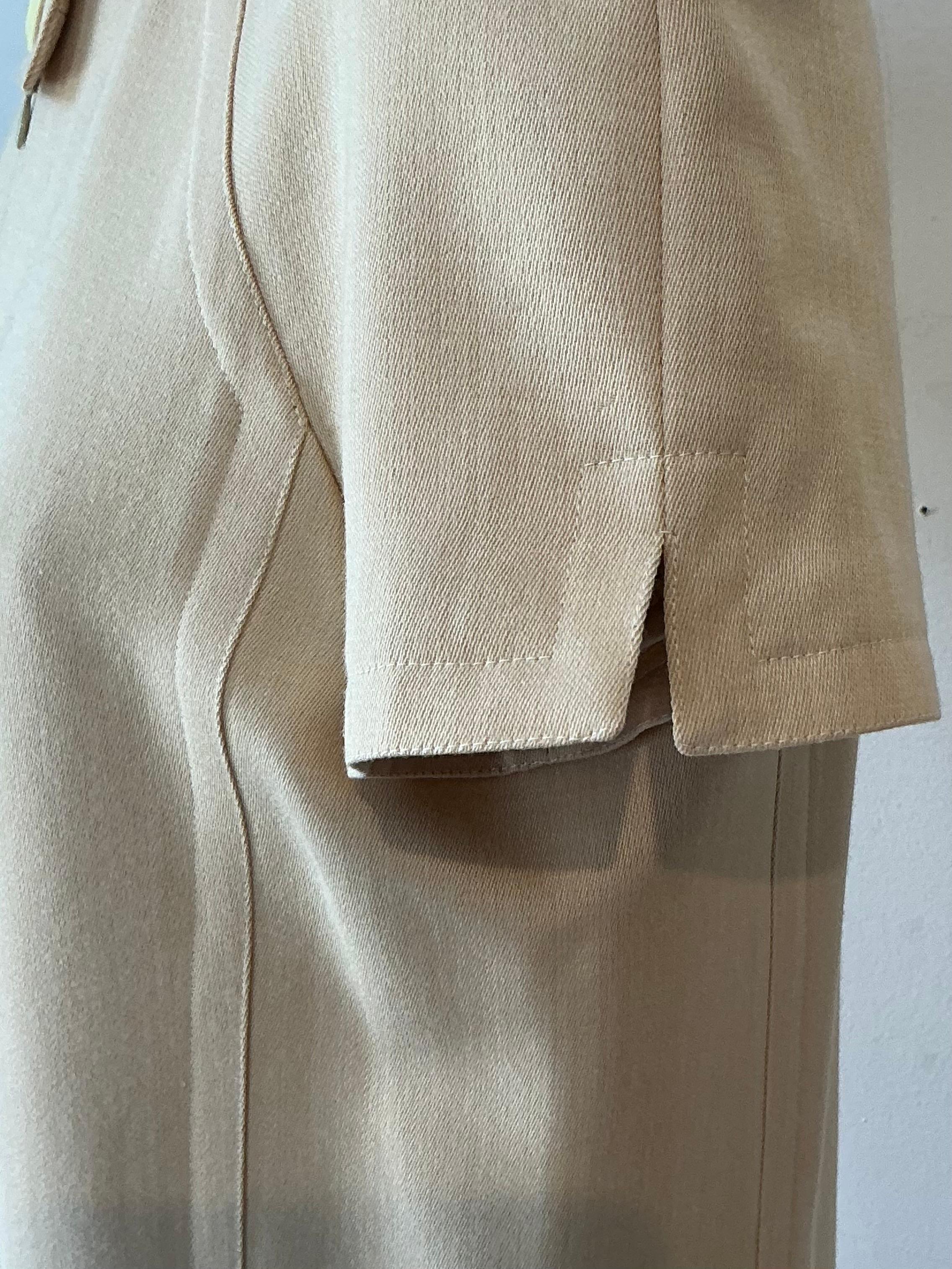 Vintage Boho Courrege Short Sleeve Dress For Sale 4
