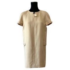 Vintage Boho Courrege Short Sleeve Dress