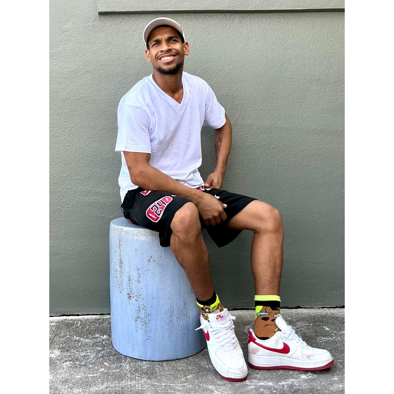 Vintage Boho Crackle Glaze Low Stool Bon état - En vente à West Palm Beach, FL