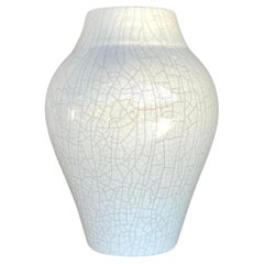 Vaso vintage in ceramica smaltata a crepe Boho
