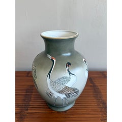 Vintage Boho Crane Vase