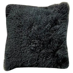 Vintage Boho Curly Lamb Throw Pillow