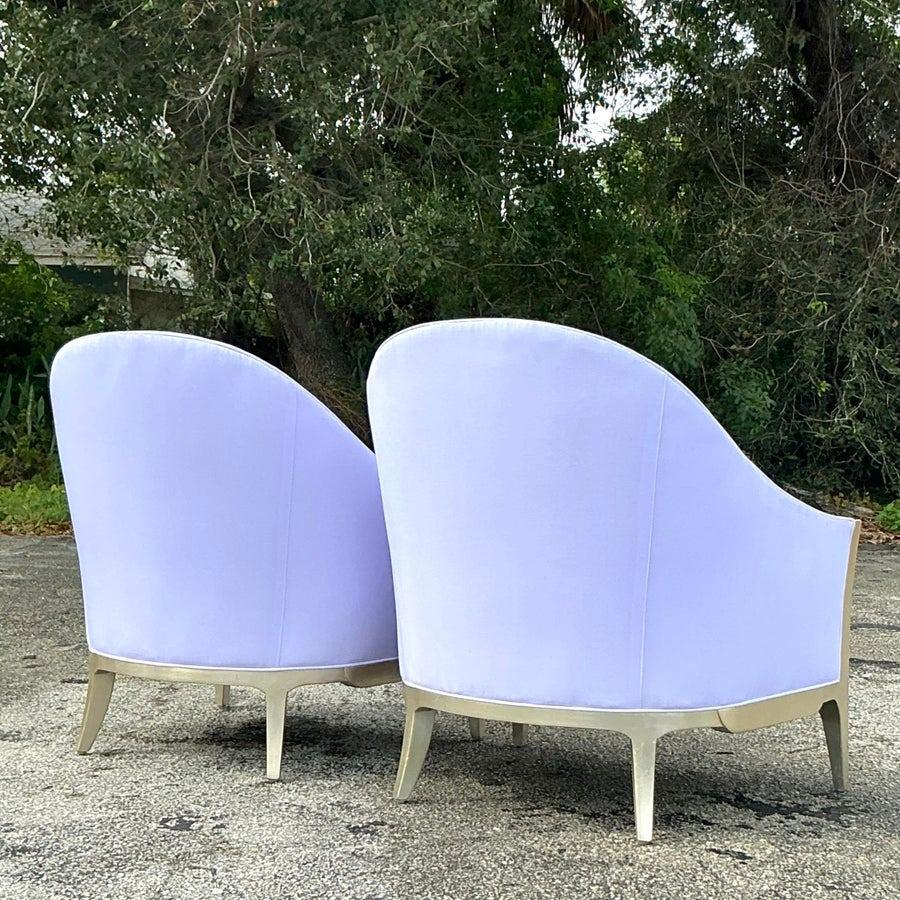 Vintage Boho Currey und Unternehmen Slope Lounge Stühle - ein Paar (Indonesisch) im Angebot