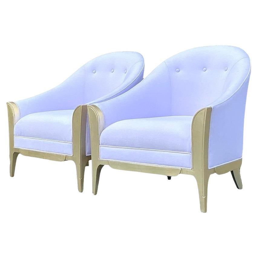 Vintage Boho Currey und Unternehmen Slope Lounge Stühle - ein Paar im Angebot