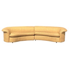 Vintage Boho Curved Sectional Sofa After Kagan