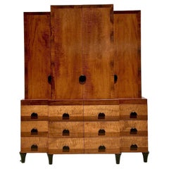 Vintage Boho Custom Burl Cabinet