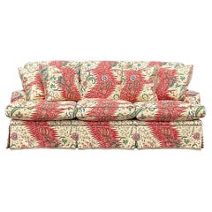 Vintage Boho Custom Down Sofa in Pierre Frey “La Rivière Enchantee”