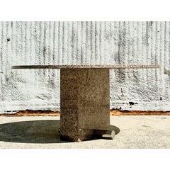 Table de salle à manger vintage Boho en granit