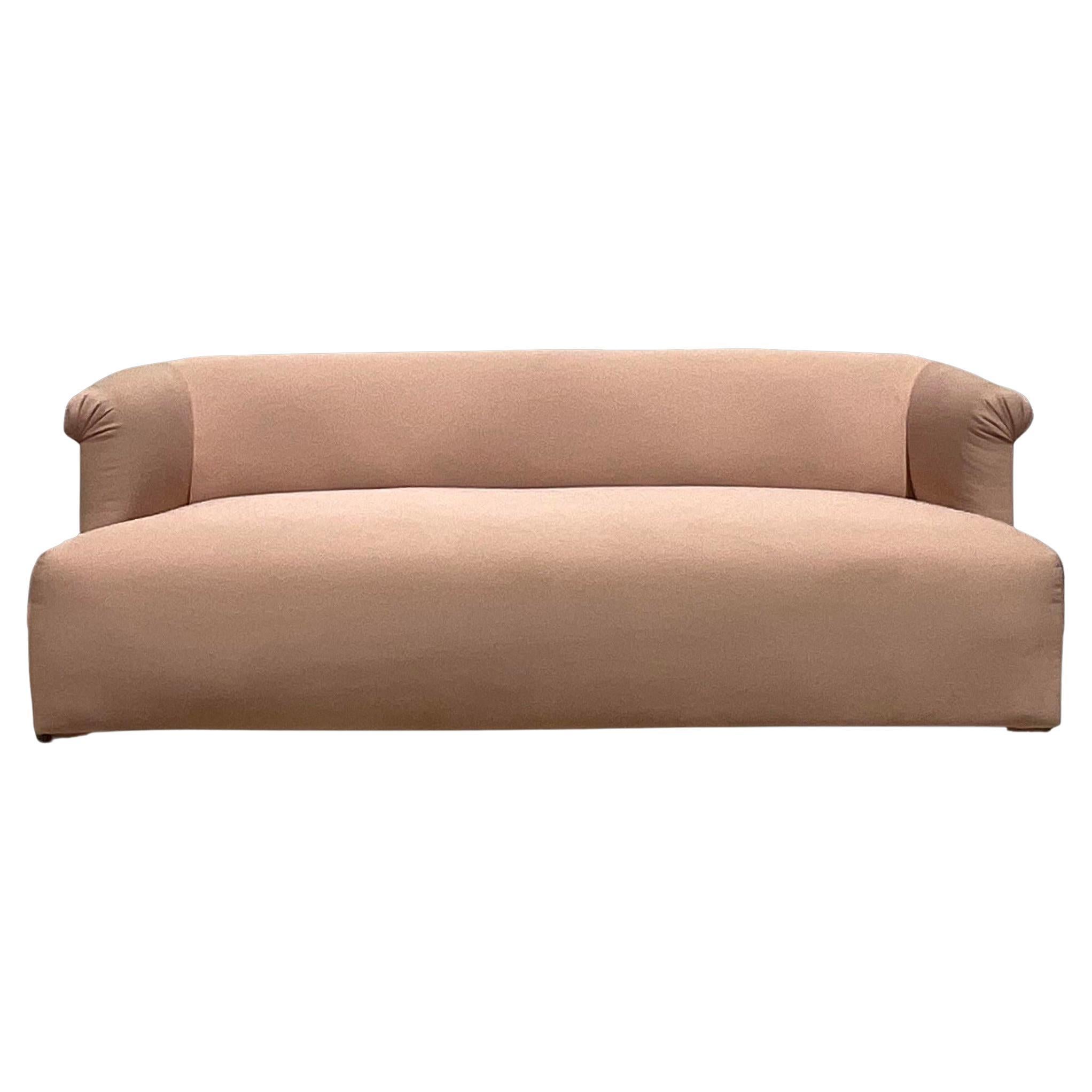 Vintage Boho Custom Roll Arm Sofa