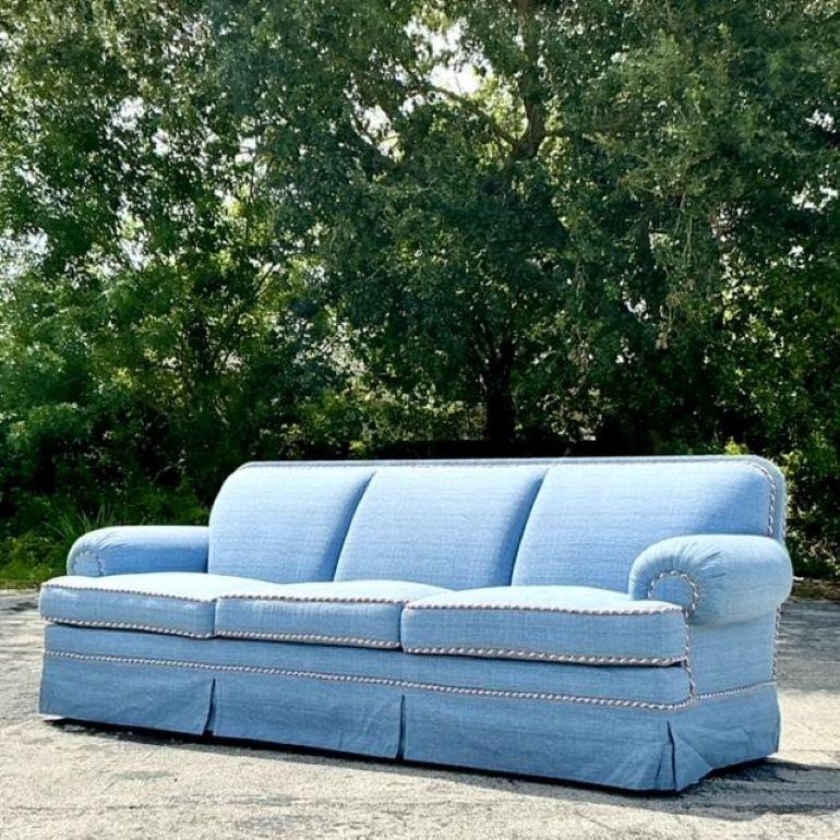 20th Century Vintage Boho Custom Schwartz Collection Paris Sofa for Juan Pablo Molyneux