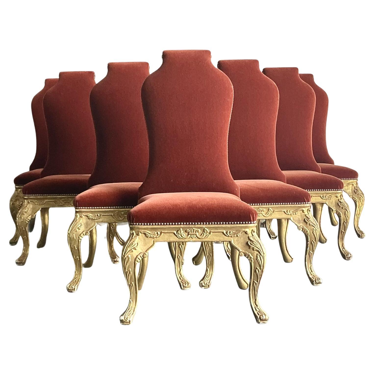 Vintage Boho Dennis 
Leen Barock Esszimmerstühle After- Satz von 10 im Angebot