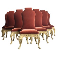 Vintage Boho Dennis and Leen Baroque Dining Chairs After- Set of 10