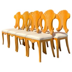 Chaises Boho Dia sculptées à dossier éventail - Lot de 8