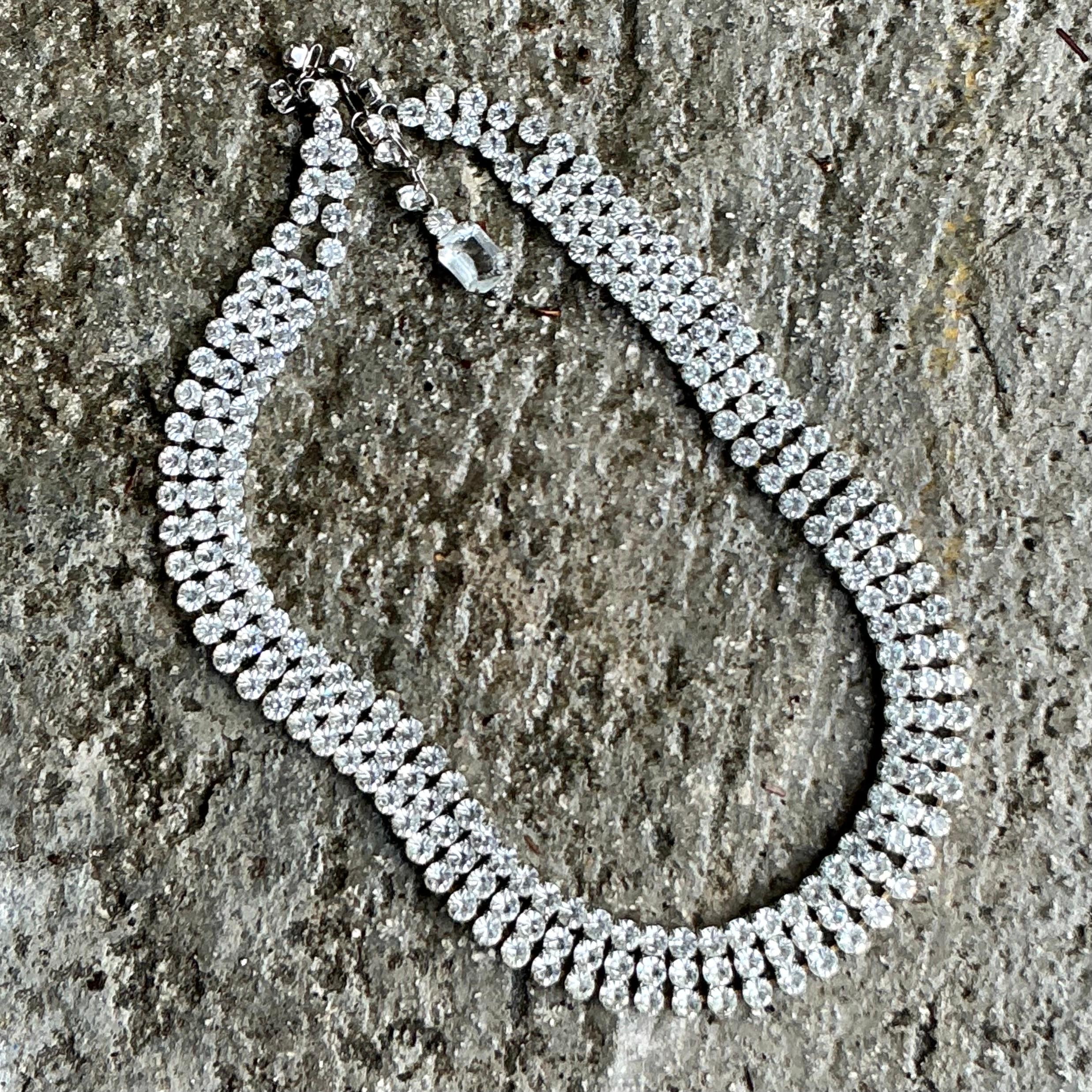Gray Vintage Boho Rhinestone Diamond Belt For Sale