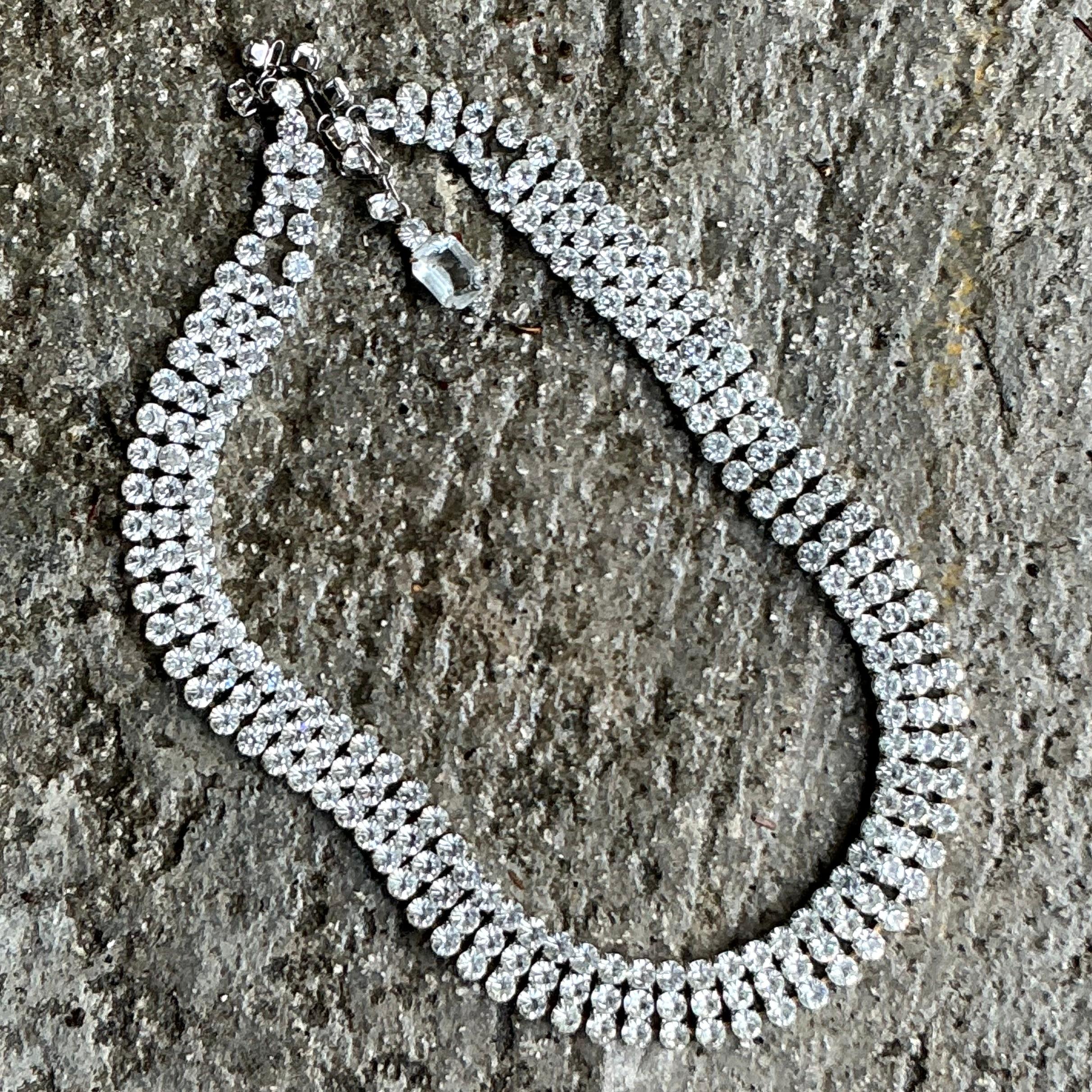 Women's or Men's Vintage Boho Rhinestone Diamond Belt For Sale