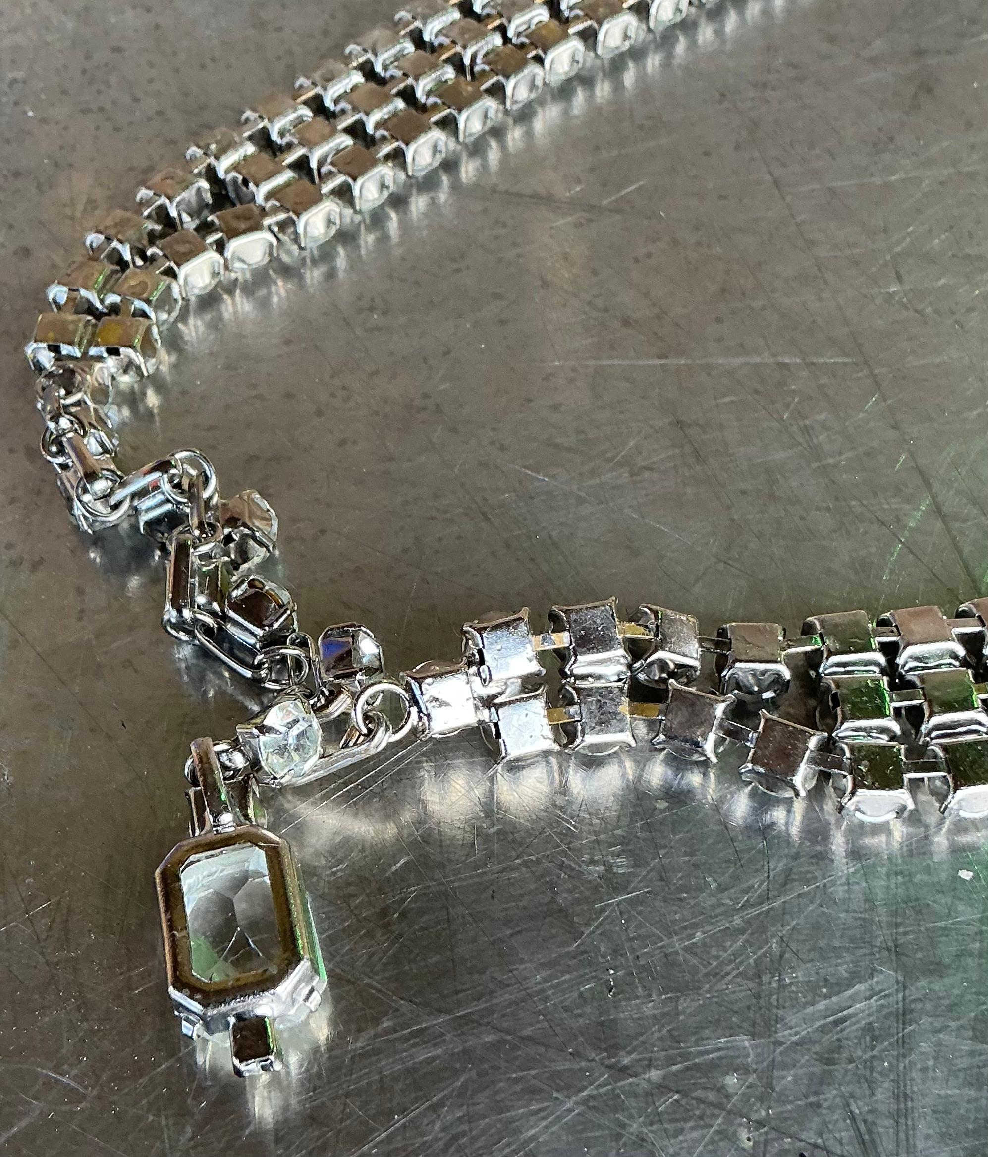 Vintage Boho Rhinestone Diamond Belt For Sale 3