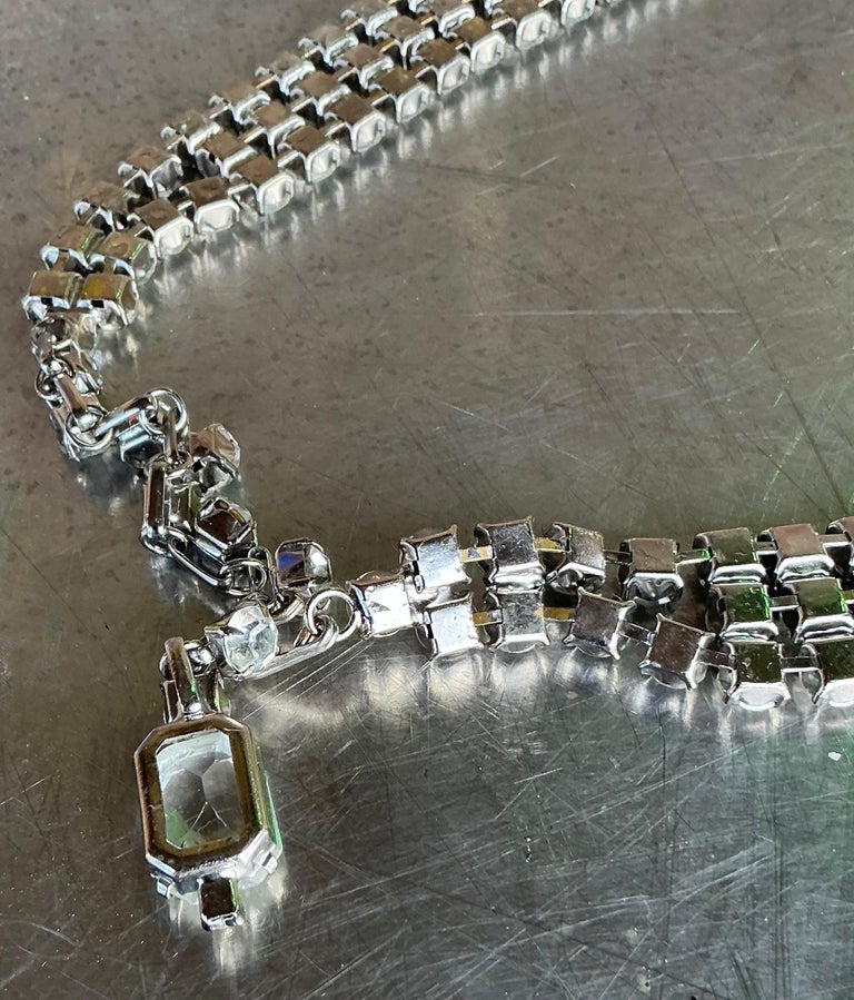 Vintage Boho Rhinestone Diamond Belt For Sale at 1stDibs