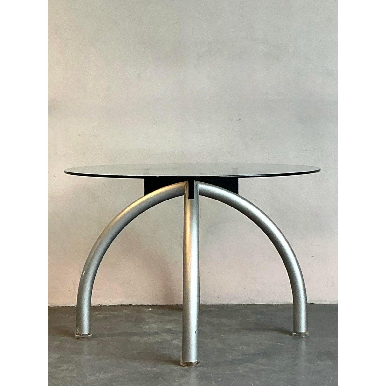 Post-Modern Vintage Boho Dining Table After Ettore Sottsas For Sale