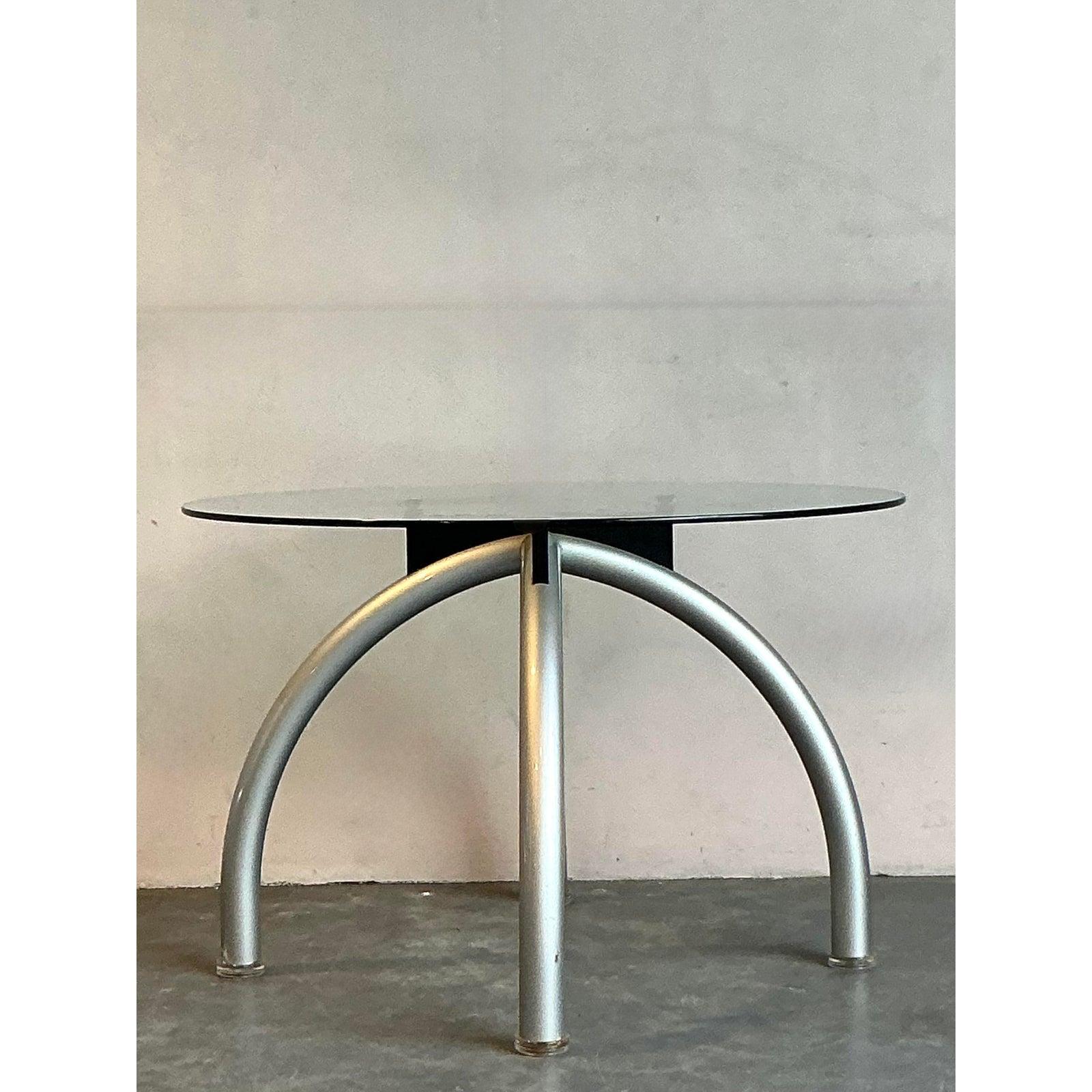 Vintage Boho Dining Table After Ettore Sottsas In Good Condition For Sale In West Palm Beach, FL